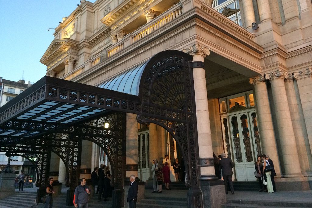 43 Cast Iron And Glass Canopy At Teatro Colon For An Evening Performance Buenos Aires
